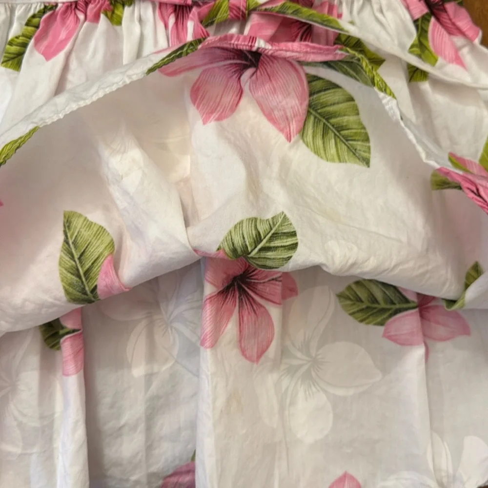 VTG Pacific Legend Hawaiian Dress Girls 3-4 Pink Hibiscus USA Cotton Tropical